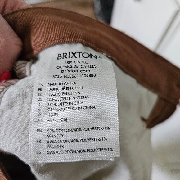*NWT* Brixton Victory Pant - Brown - Size 28 - Picture 5 of 5